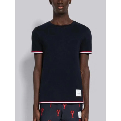 Thom Browne  Mens Casual Short Sleeved Tshirts Navy - 톰브라운 2023 남성 캐쥬얼 반팔티 Thom01343x Size(0 - 4) 네이비