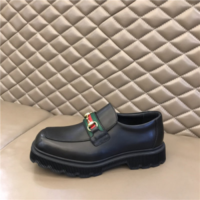 Gucci 2021 Men's Leather Loafer,GUCS1612 - 구찌 2021 남성용 레더 로퍼,Size(240-270),블랙