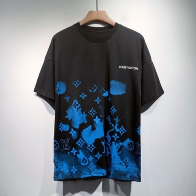 Louis vuitton  Mm/Wm Logo Short Sleeved Tshirts Black - 루이비통 2021 남/녀 로고 반팔티 Lou03413x Size(s - 2xl) 블랙