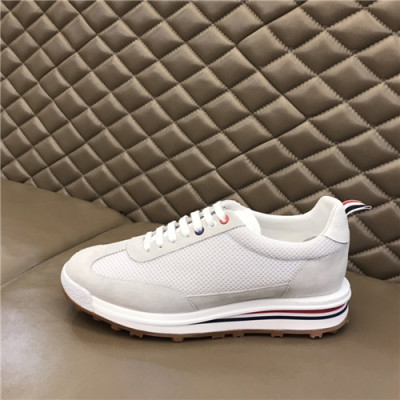 Thom Browne 2021 Men's Leather Sneakers,THOMS0055 - 톰브라운 2021 남성용 레더 스니커즈,Size(240-270),화이트