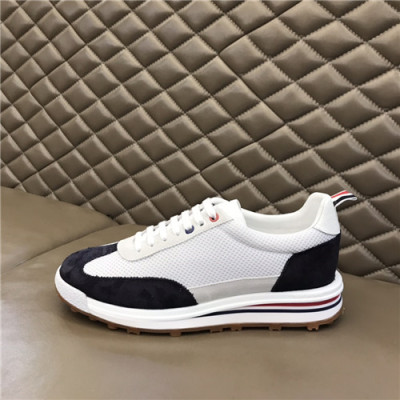 Thom Browne 2021 Men's Leather Sneakers,THOMS0057 - 톰브라운 2021 남성용 레더 스니커즈,Size(240-270),화이트