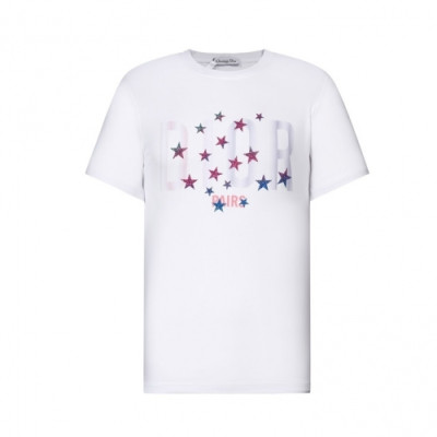 Dior  Mm/Wm Casual Crew-neck Short Sleeved Tshirts White - 디올 2021 남/녀 캐쥬얼 크루넥 반팔티 Dio01326x Size(s - xl) 화이트