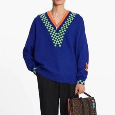 Louis vuitton  Womens Casual Sweaters Blue - 루이비통 2021 여성 캐쥬얼 스웨터 Lou03422x Size(s - l) 블루