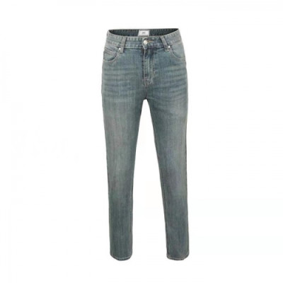 Ami  Mens'Ami de Coeur' Casual Denim Jeans blue - 아미 2021 남성 로고 데님 팬츠  Ami0157x Size(30 - 36) 블루