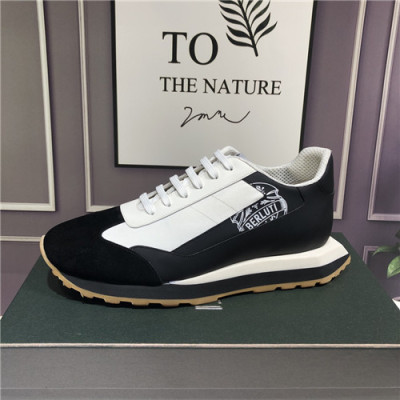 Berluti 2021 Men's Leather Sneakers,BERTS0283 - 벨루티 2021 남성용 레더 스니커즈,Szie(240-270),블랙