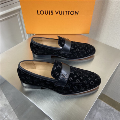 Louis Vuitton 2021 Men's Leather Loafer,LOUS2212 - 루이비통 2021 남성용 레더 로퍼,Size(240-270),블랙