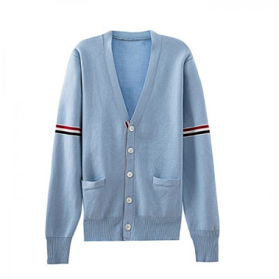 Thom Browne  Mm/Wm Strap V-neck Cardigan Blue - 톰브라운 2021 남/녀 스트랩 브이넥 가디건 Thom01360x Size(1 - 4) 블루