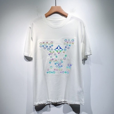 Louis vuitton  Mm/Wm Logo Short Sleeved Tshirts White - 루이비통 2021 남/녀 로고 반팔티 Lou03430x Size(s - 2xl) 화이트