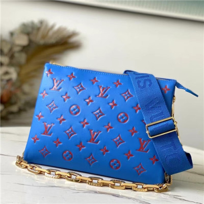 [유니크한]Louis Vuitton 2021 Women's Leather Cross Bag,26cm,M58626,LOUB2429 - 루이비통 2021 여성용 레더 크로스백,26cm,블루