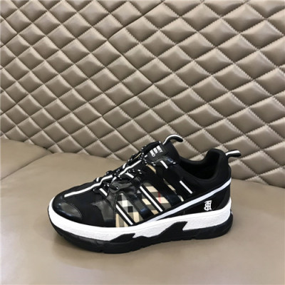 Burberry 2021 Men's Leather Sneakers,BURS0191 - 버버리 2021 남성용 레더 스니커즈,Size(240-270),블랙