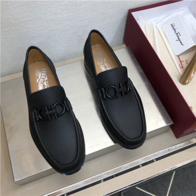 Salvatore Ferragamo 2021 Mens Leather Loafer,FGMS0594 - 페라가모 2021 남성용 레더 로퍼,Size(240-275),블랙