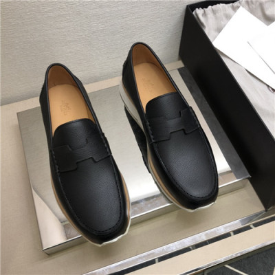 Hermes 2021 Men's Leather Loafer,HERS0518 - 에르메스 2021 남성용 레더 로퍼,Size(240-270),블랙