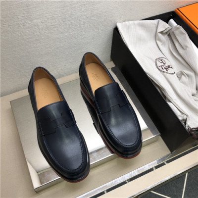 Hermes 2021 Men's Leather Loafer,HERS0522 - 에르메스 2021 남성용 레더 로퍼,Size(240-270),블랙