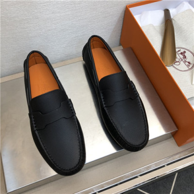 Hermes 2021 Men's Leather Loafer,HERS0525 - 에르메스 2021 남성용 레더 로퍼,Size(240-270),블랙