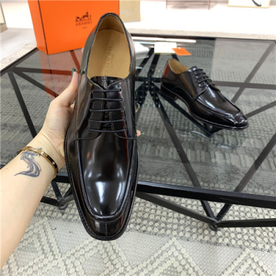 Hermes 2021 Men's Leather Oxford Shoes,HERS0534 - 에르메스 2021 남성용 레더 옥스퍼드,Size(240-270),블랙