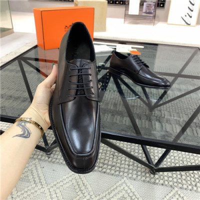 Hermes 2021 Men's Leather Oxford Shoes,HERS0536 - 에르메스 2021 남성용 레더 옥스퍼드,Size(240-270),블랙