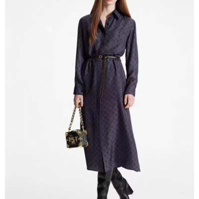 Louis vuitton  Womens Logo Long Coats Gray - 루이비통 2023 여성 롱 코트 Lou03470x Size(s - l) 블랙