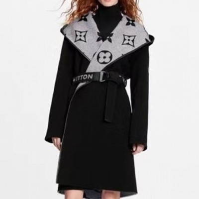 Louis vuitton  Womens Logo Wool Coats Black - 루이비통 2021 여성 울 코트 Lou03471x Size(s - l) 블랙