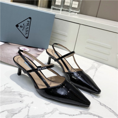 Prada 2021 Women's Leather Sandal,PRAS0827 - 프라다 2021 여성용 레더 샌들,Size(225-250),블랙