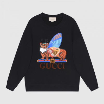 Gucci  Mm/Wm Logo Crew-neck Cotton Tshirts Black - 구찌 2021 남/녀 로고 코튼 크루넥 코튼 긴팔티 Guc03973x Size(s - l) 블랙