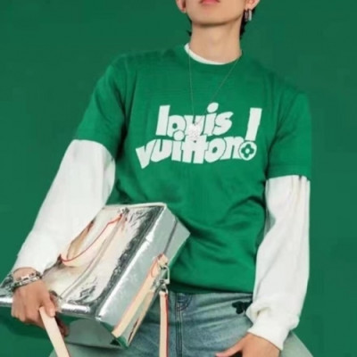 Louis vuitton  Mm/Wm Logo Short Sleeved Tshirts Green - 루이비통 2021 남/녀 로고 반팔티 Lou03544x Size(xs - xl) 그린