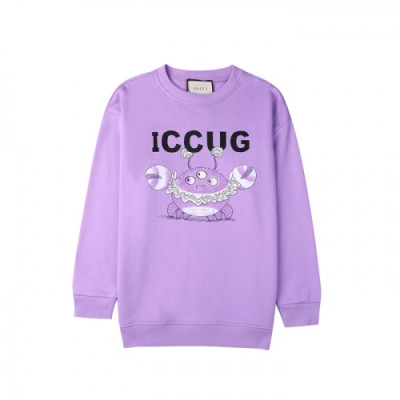 Gucci  Mm/Wm Logo Crew-neck Cotton Tshirts Purple - 구찌 2021 남/녀 로고 코튼 크루넥 코튼 긴팔티 Guc04012x Size(s - l) 퍼플