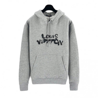 Louis vuitton  Mens Casual Cotton Hoodie Gray - 루이비통 2021 남성 캐쥬얼 코튼 후디 Lou03552x Size(s - l) 그레이