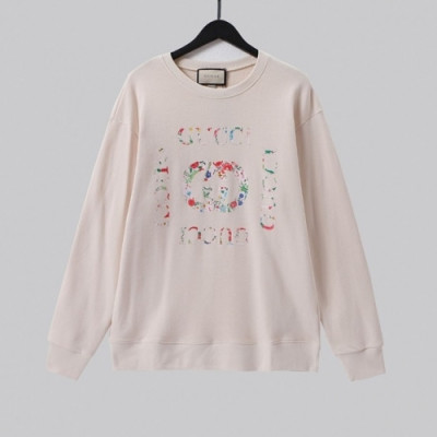 Gucci  Mm/Wm Logo Crew-neck Cotton Tshirts Ivory  - 구찌 2021 남/녀 로고 코튼 크루넥 코튼 긴팔티 Guc04023x Size(xs - l) 아이보리