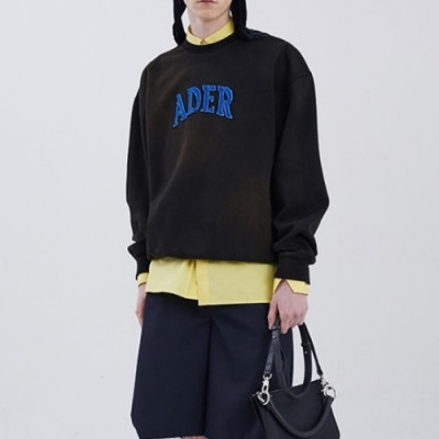 ADER  Mens Minimal Cotton Tshirts Black - ADER 2021 남성 미니멀 코튼 긴팔티 Ade0038x Size(s - l) 블랙