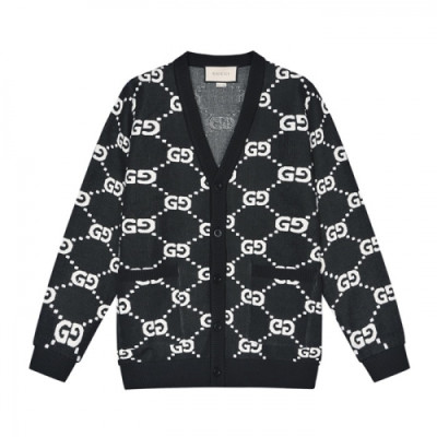 Gucci  Mm/Wm Trendy V-neck Cardigan Black - 구찌 2021 남/녀 트렌디 브이넥 가디건 Guc03985x Size(xs - xl) 블랙