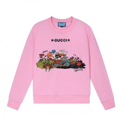 Gucci  Mm/Wm Logo Crew-neck Cotton Tshirts Pink - 구찌 2021 남/녀 로고 코튼 크루넥 코튼 긴팔티 Guc04037x Size(s - l) 핑크