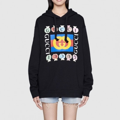 Gucci  Mm/Wm Logo Casual Hoodie Black - 구찌 2021 남/녀 로고 캐쥬얼 후드티 Guc04041x Size(xs - l) 블랙