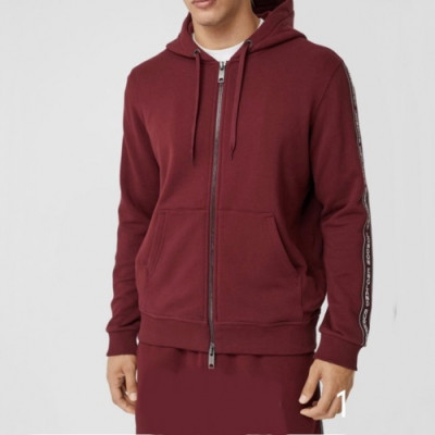 Burberry  Mm/Wm Logo Casual Cotton Hoodie Burgandy - 버버리 2021 남/녀 로고 캐쥬얼 코튼 후드티 Bur04083x Size(s - 2xl) 버건디