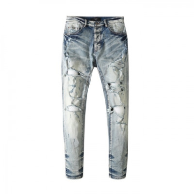 Amiri  Mens Trendy Denim Pants Blue - 아미리 2021 남성 트렌디 데님 팬츠 Ami0284x Size(29 - 40) 블루