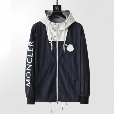 Moncler  Mens Logo Casual Jackets Navy - 몽클레어 2021 남성 로고 캐쥬얼 자켓 Moc02258x Size(m - 3xl) 네이비