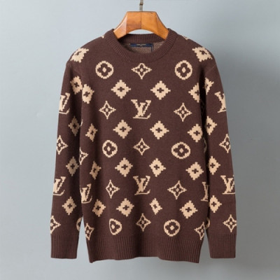 Louis vuitton  Mens Casual Wool Sweaters Brown - 루이비통 2021 남성 캐쥬얼 울 스웨터 Lou03569x Size(m - 2xl) 브라운