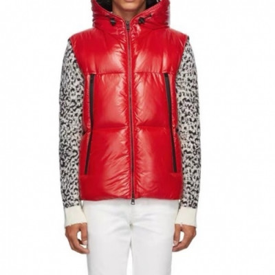 Moncler  Mens Patch Logo Modern Duck Down Padding Vest Red - 몽클레어 2021 남성 패치 로고 모던 덕다운 패딩 베스트 Moc02260x Size(1 - 5) 레드