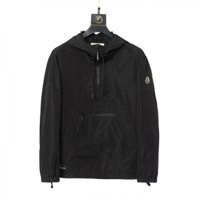 Moncler  Mens Logo Casual Jackets Black - 몽클레어 2021 남성 로고 캐쥬얼 자켓 Moc02264x Size(m - 3xl) 블랙