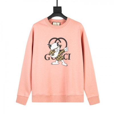 Gucci  Mm/Wm Logo Crew-neck Cotton Tshirts Pink - 구찌 2021 남/녀 로고 코튼 크루넥 코튼 긴팔티 Guc04060x Size(xs - l) 핑크