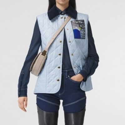 Burberry  Womens Logo Casual Best Blue - 버버리 2021 여성 로고 캐쥬얼 베스트 Bur04114x Size(s - xl) 블루