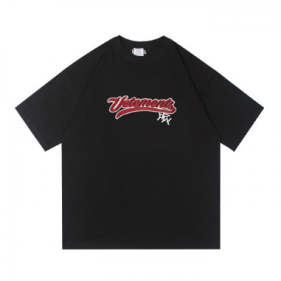 Vetements  Mm/Wm Printing Logo Cotton Short Sleeved Oversize Tshirts Black - 베트멍 2021 남/녀 프린팅 로고 코튼 오버사이즈 반팔티 Vet0189x Size(xs - l) 블랙