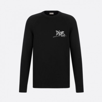 Dior  Mens Retro Logo Sweaters Black - 디올 2021 남성 레트로 로고 터틀넥 스웨터 Dio01446x Size(s - xl) 블랙