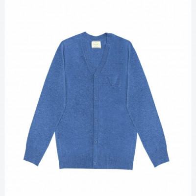 Prada  Mens Logo Casual Cardigan Blue - 프라다 2021 남성 로고 캐쥬얼 가디건 Pra02406x Size(m - 2xl) 블루