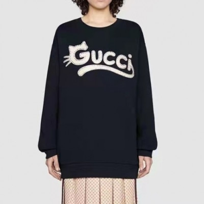 Gucci  Mm/Wm Logo Crew-neck Cotton Tshirts Black  - 구찌 2021 남/녀 로고 코튼 크루넥 코튼 긴팔티 Guc04094x Size(xs - l) 블랙