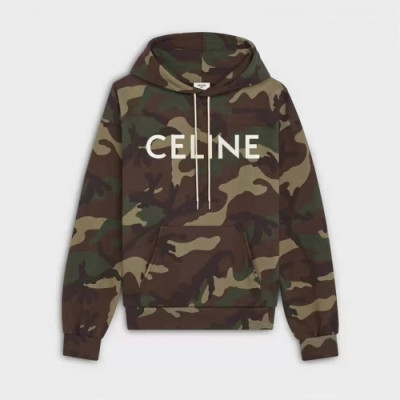 Celine  Mm/Wm Logo Cotton Hoodie Green - 셀린느 2021 남/녀 로고 코튼 후디 Cel0159x Size(s - xl) 그린