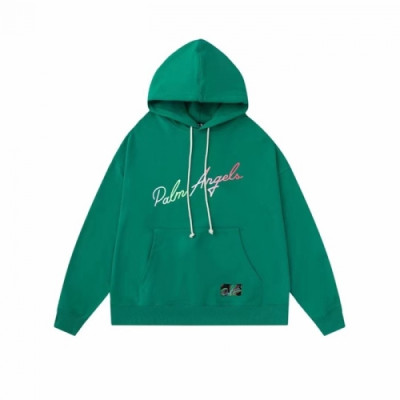 Palm Angels  Mm/Wm Logo Cotton Hoodie Green - 팜 엔젤스 2021 남/녀 로고 코튼 후디 Pam0340x Size(s - xl) 그린