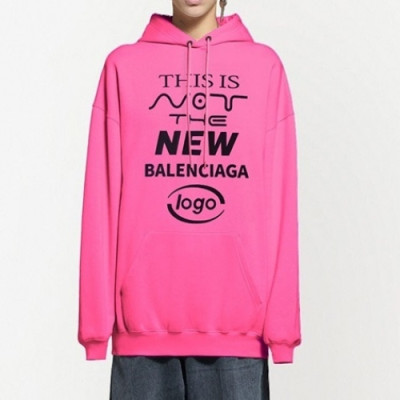 Balenciaga  Mm/Wm Logo Cotton Hoodie Pink - 발렌시아가 2021 남/녀 로고 코튼 후디 Bal01193x Size(s - l) 핑크