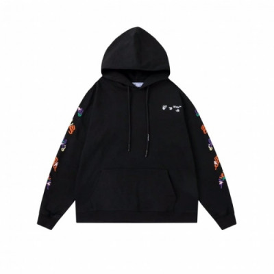 Off-white  Mens Logo Cotton Hoodie Black - 오프화이트 2021 남성 로고 코튼 후드티 Off0799x Size(s - xl) 블랙