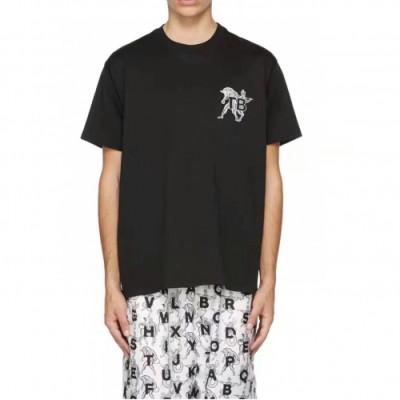 Burberry  Mm/Wm Logo Cotton Short Sleeved Tshirts Black - 버버리 2021 남/녀 로고 코튼 반팔티 Bur04154x Size(s - xl) 블랙