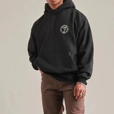 Represent  Mm/Wm Wolf Logo Cotton Hoodie - 리프리젠트 2021 남자 울프 로고 코튼 후드티 Rep0035x Size(s - xl) 블랙